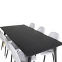 Voir la diapositive 2 : Paris Prix Table à Manger Design  Dipp  180cm Noir & Or