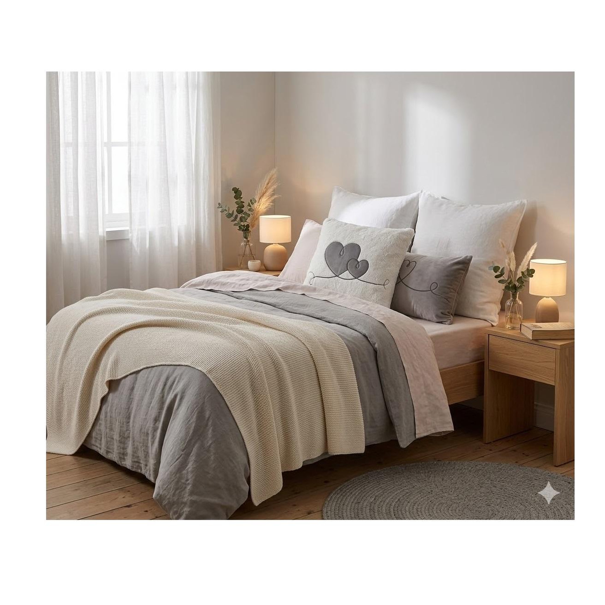 Voir la diapositive 2 : Eden Coussin 45 x 45 cm sherpa doux reves