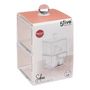 Voir la diapositive 4 : FIVE Boîte à Coton 2 Niveaux  Selena  16cm Transparent