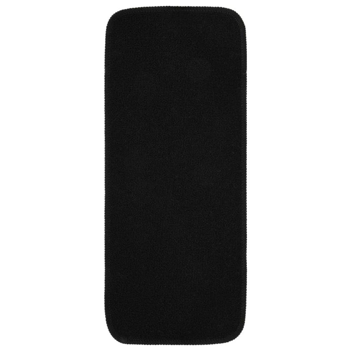 VIDAXL Tapis d'escalier antiderapants 15pcs 60x25cm Noir Rectangulaire