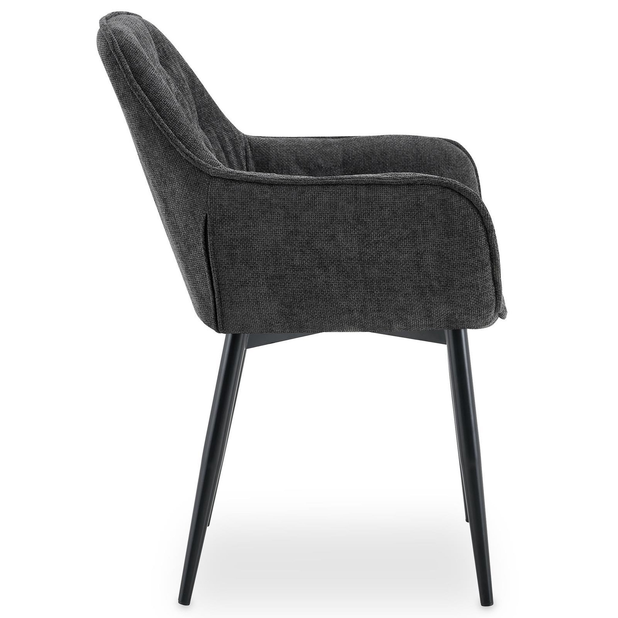 Voir la diapositive 6 : IDIMEX Lot de 2 chaises ARDEN de salle à manger en tissu
