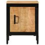 Voir la diapositive 3 : VIDAXL Table de chevet 40x30x52,5 cm bois de manguier massif brut