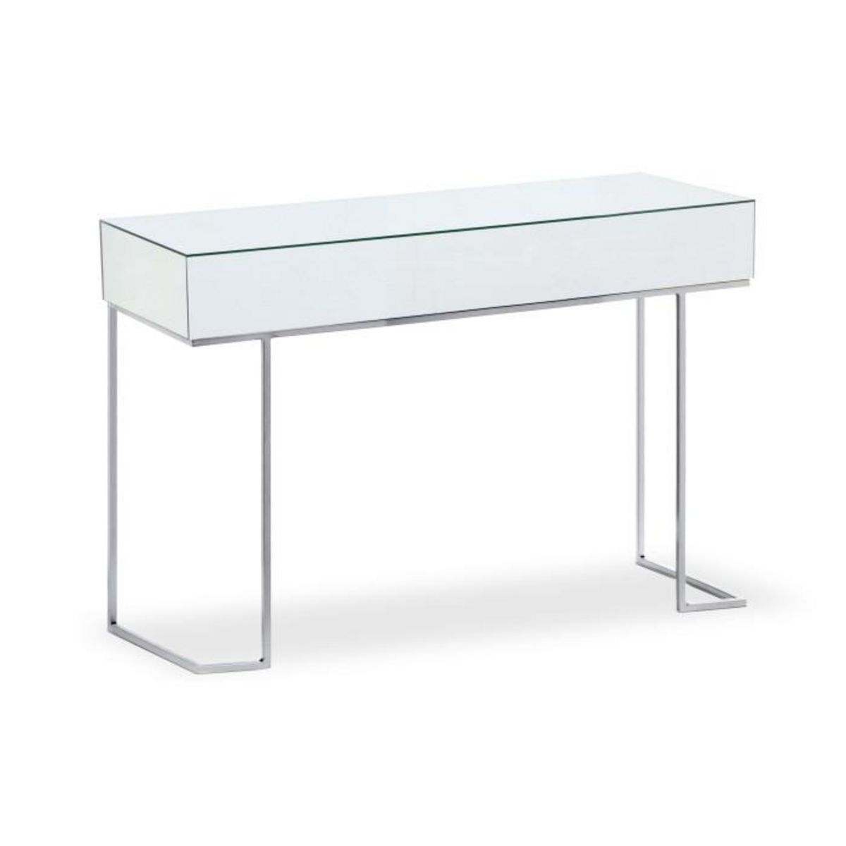Paris Prix Console Design  Miravo  119cm Transparent & Argent