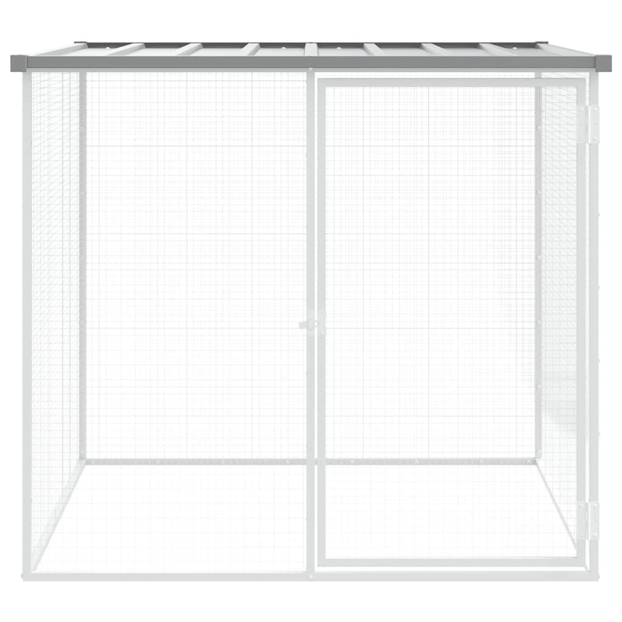 Voir la diapositive 3 : VIDAXL Poulailler avec toit gris clair 103x98x90 cm acier galvanise