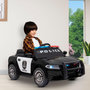 Voir la diapositive 2 : PLAY4FUN Voiture de police électrique 2x 30W - marche AV/AR, Gyrophares et Mégaphone