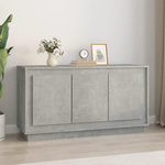 VIDAXL Buffet gris beton 102x35x55 cm bois d'ingenierie