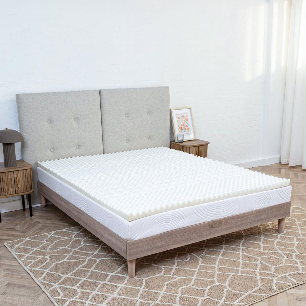 OLYMPE LITERIE OLYMPE LITERIE | Surmatelas NUAGE 2 places | Mémoire de forme & Zonage de confort