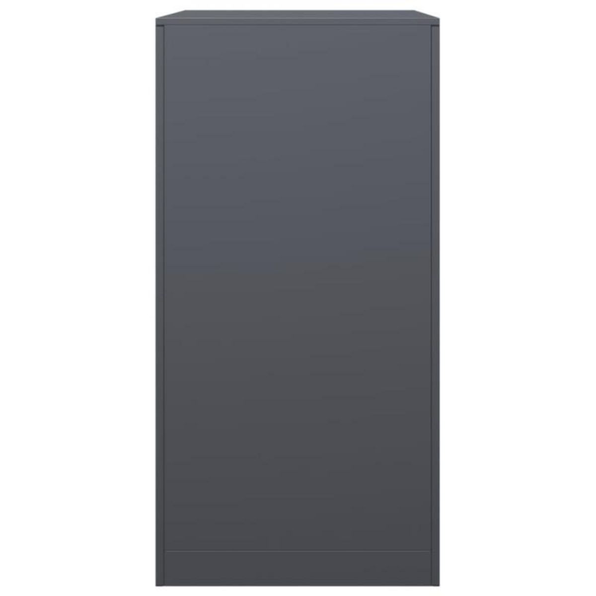 VIDAXL Portant de bois de chauffage anthracite 60x40x80 cm acier