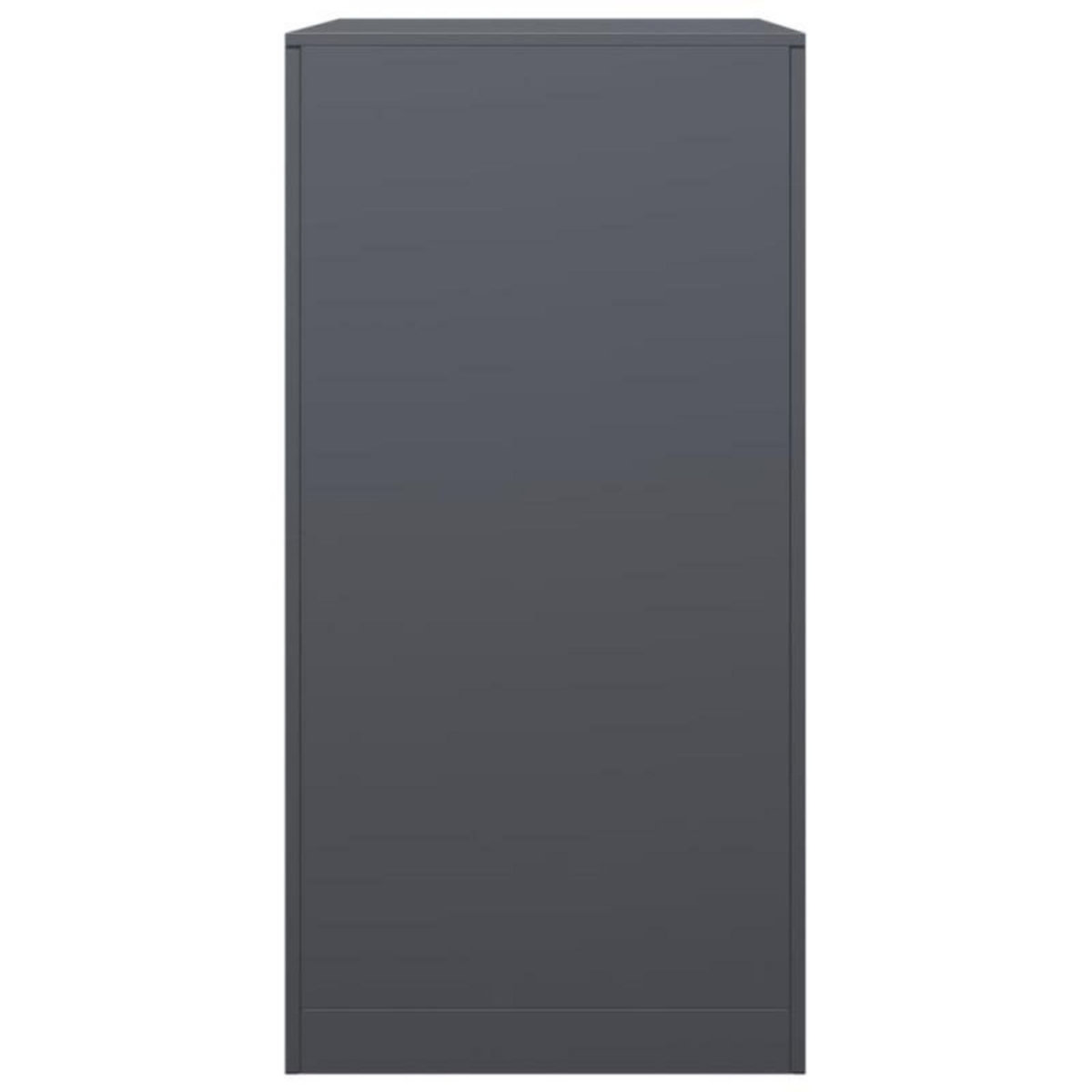 VIDAXL Portant de bois de chauffage anthracite 60x40x80 cm acier