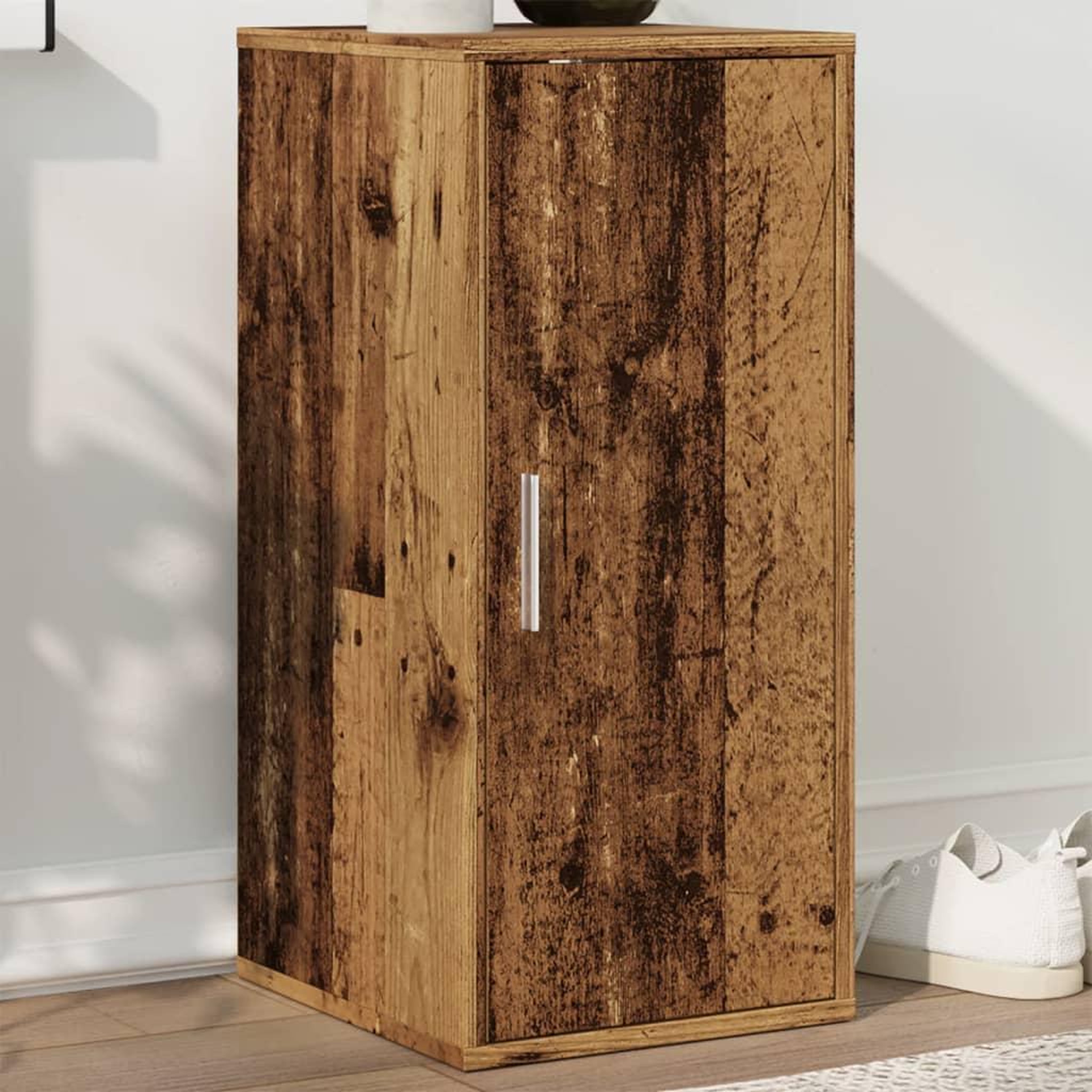VIDAXL Armoire a chaussures vieux bois 32x35x70 cm bois d'ingenierie