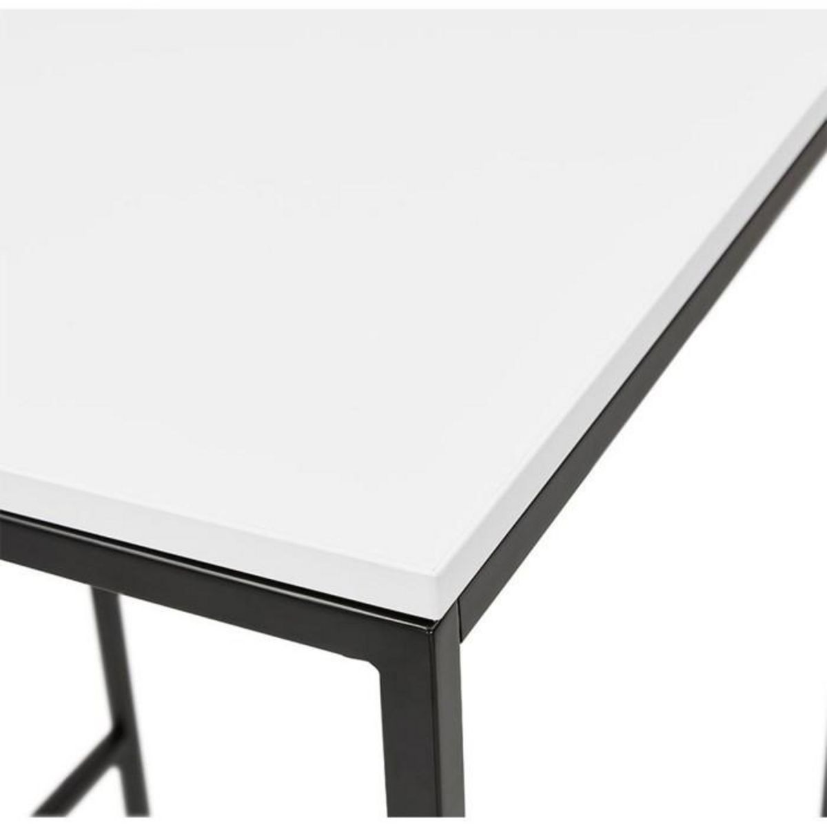 Paris Prix Table d'Appoint Design  Relia  103cm Blanc & Noir