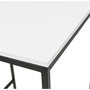 Voir la diapositive 5 : Paris Prix Table d'Appoint Design  Relia  103cm Blanc & Noir