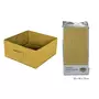 TOILINUX Lot de 12 boites de rangement pliables en tissus avec poignée - 30x30x15cm - Jaune Ananas