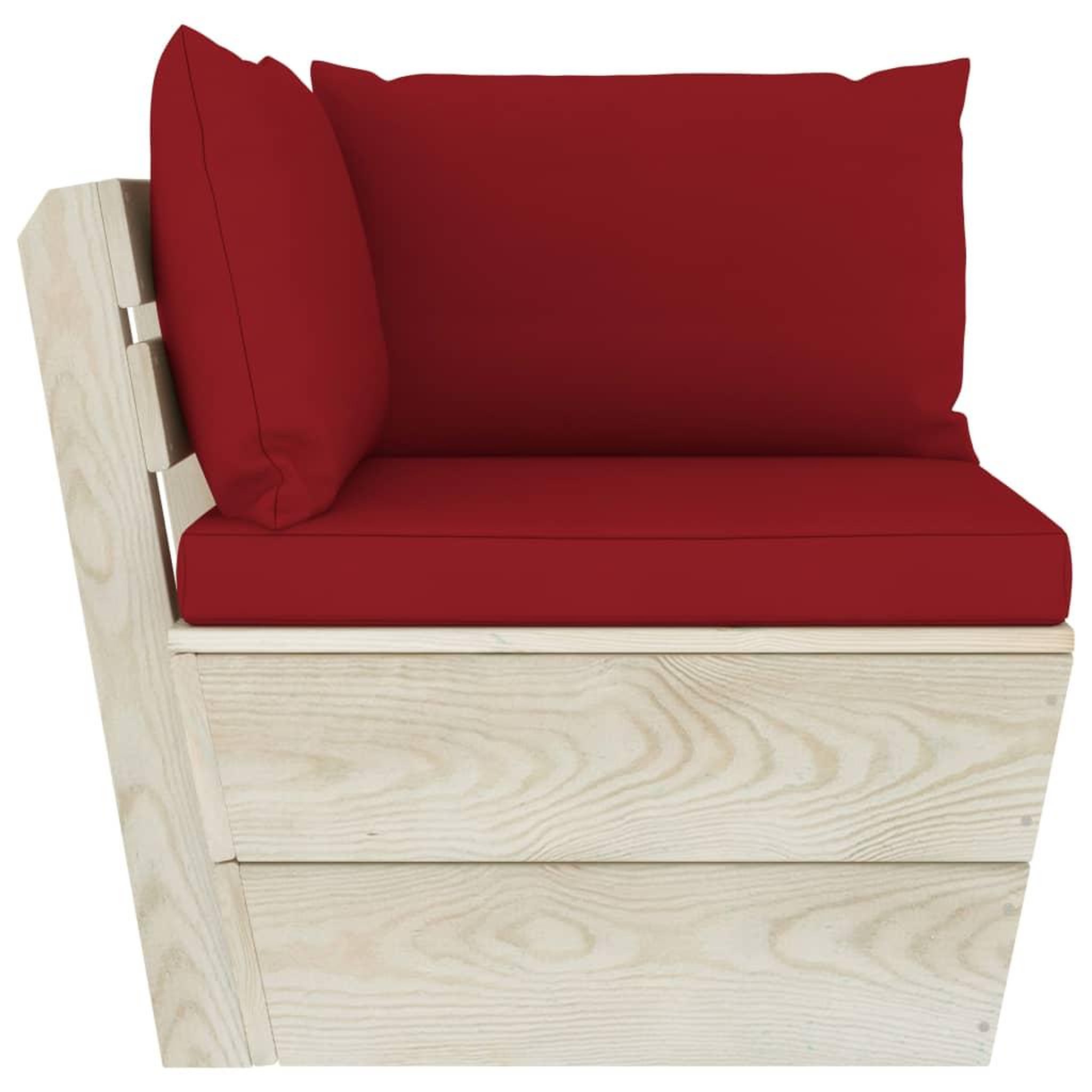Voir la diapositive 5 : VIDAXL Salon de jardin palette 6 pcs avec coussins bois d'epicea