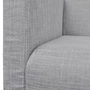 Voir la diapositive 3 : VIDAXL Banc avec coussin rembourre tissu hevea gris clair