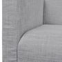 Voir la diapositive 3 : VIDAXL Banc avec coussin rembourre tissu hevea gris clair