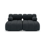 Voir la diapositive 1 : LISA DESIGN Ruby - canapé droit 4 places avec double méridienne - assise profonde - en velours texturé