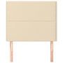 Voir la diapositive 3 : VIDAXL Tetes de lit 2 pcs Creme 100x5x78/88 cm Tissu
