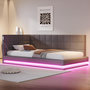 Voir la diapositive 5 : MERAX Lit simple rembourré 90x200cm