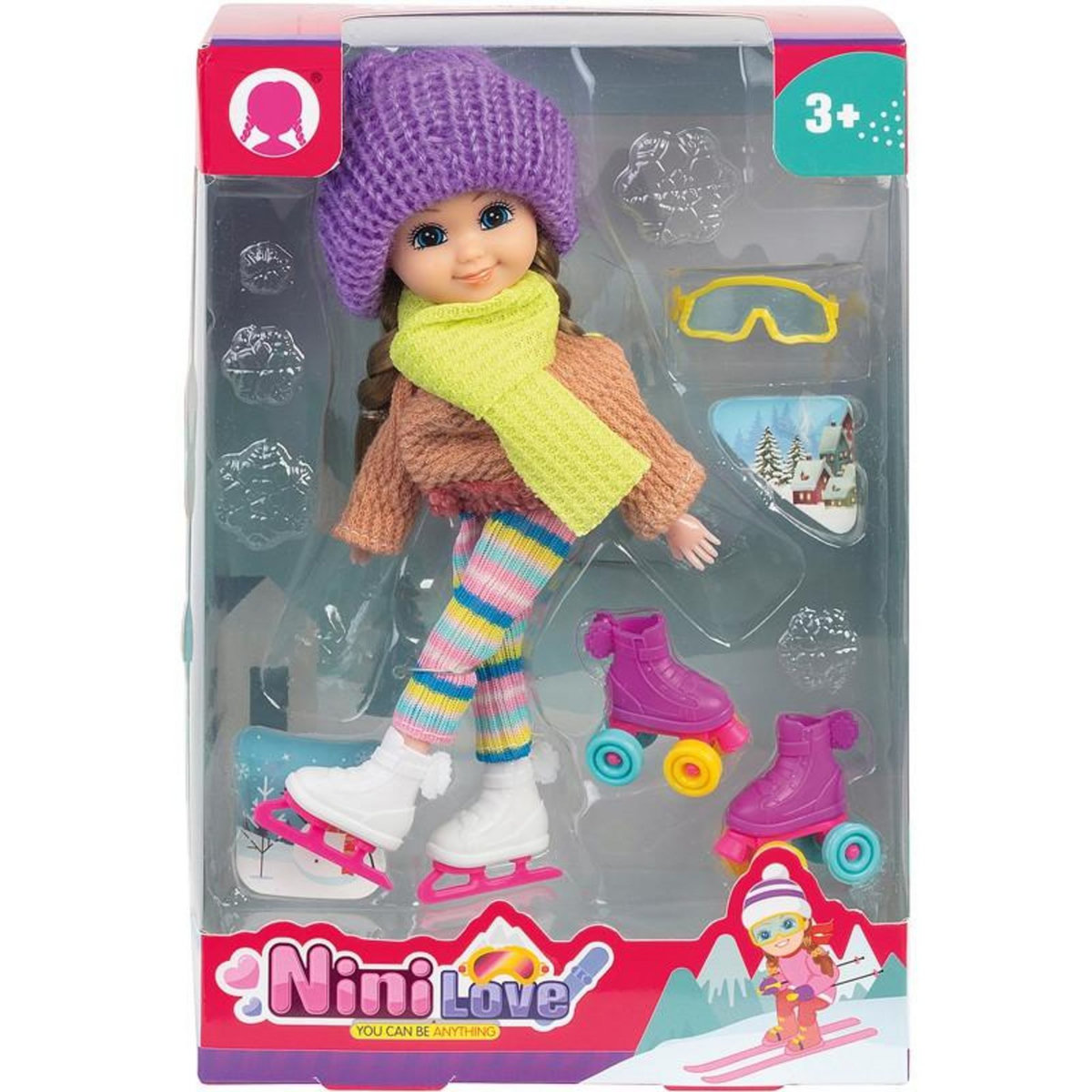 MINI POUPEE SPORTS HIVER Assortiment, modèle choisi aléatoirement KQ282482