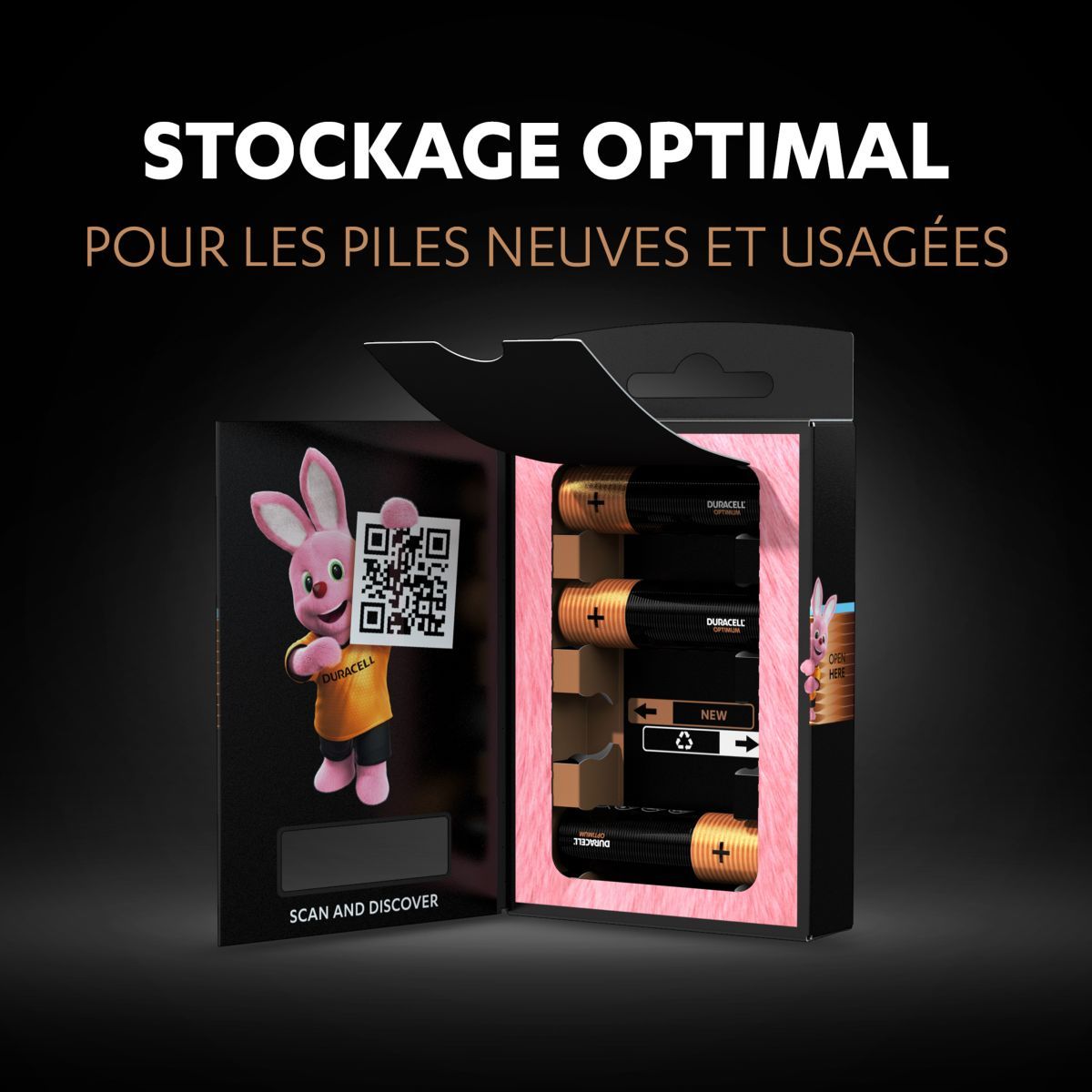 DURACELL Lot de 8 piles duracell AA optimum