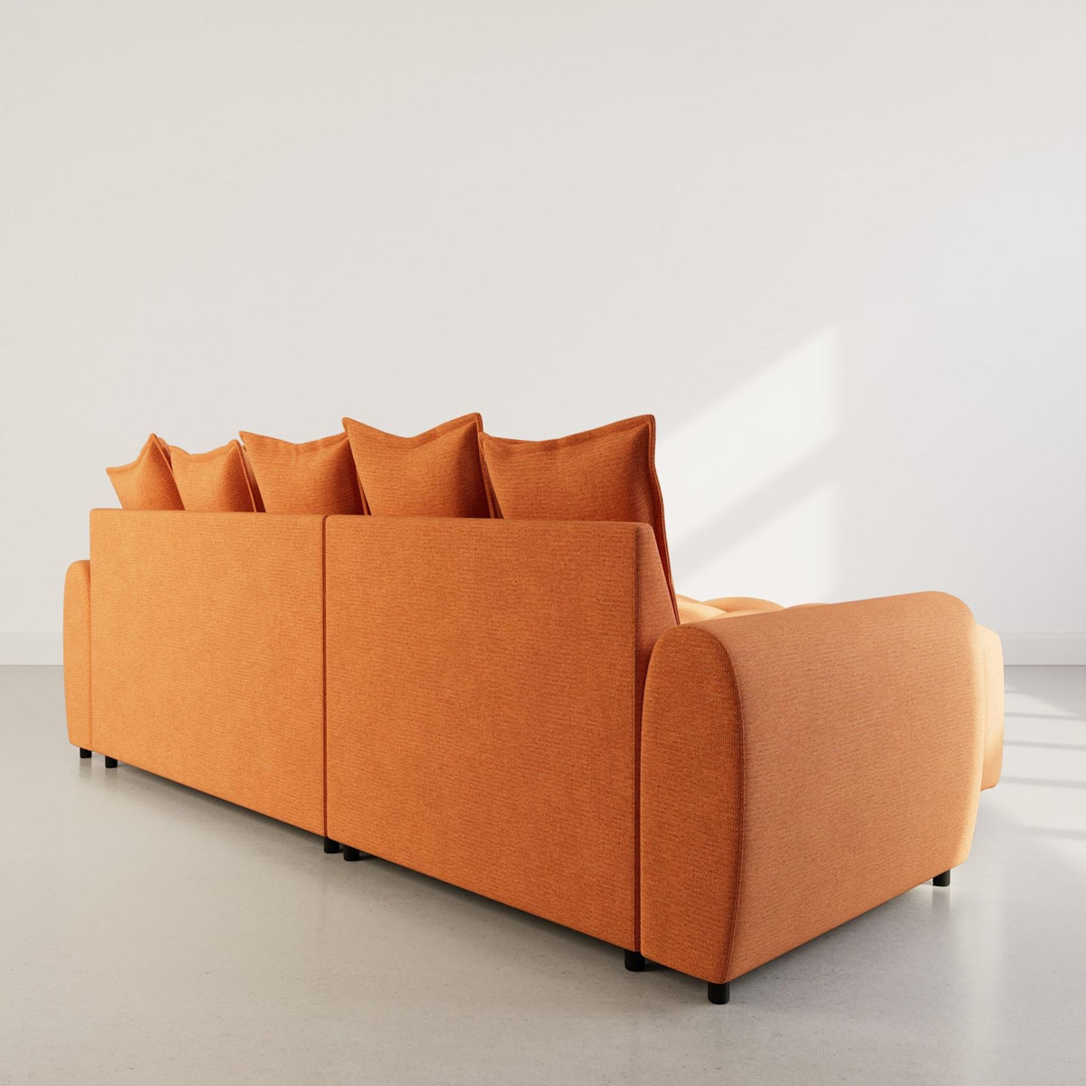 LISA DESIGN Adelaide - canapé d'angle réversible 4 places en tissu texturé