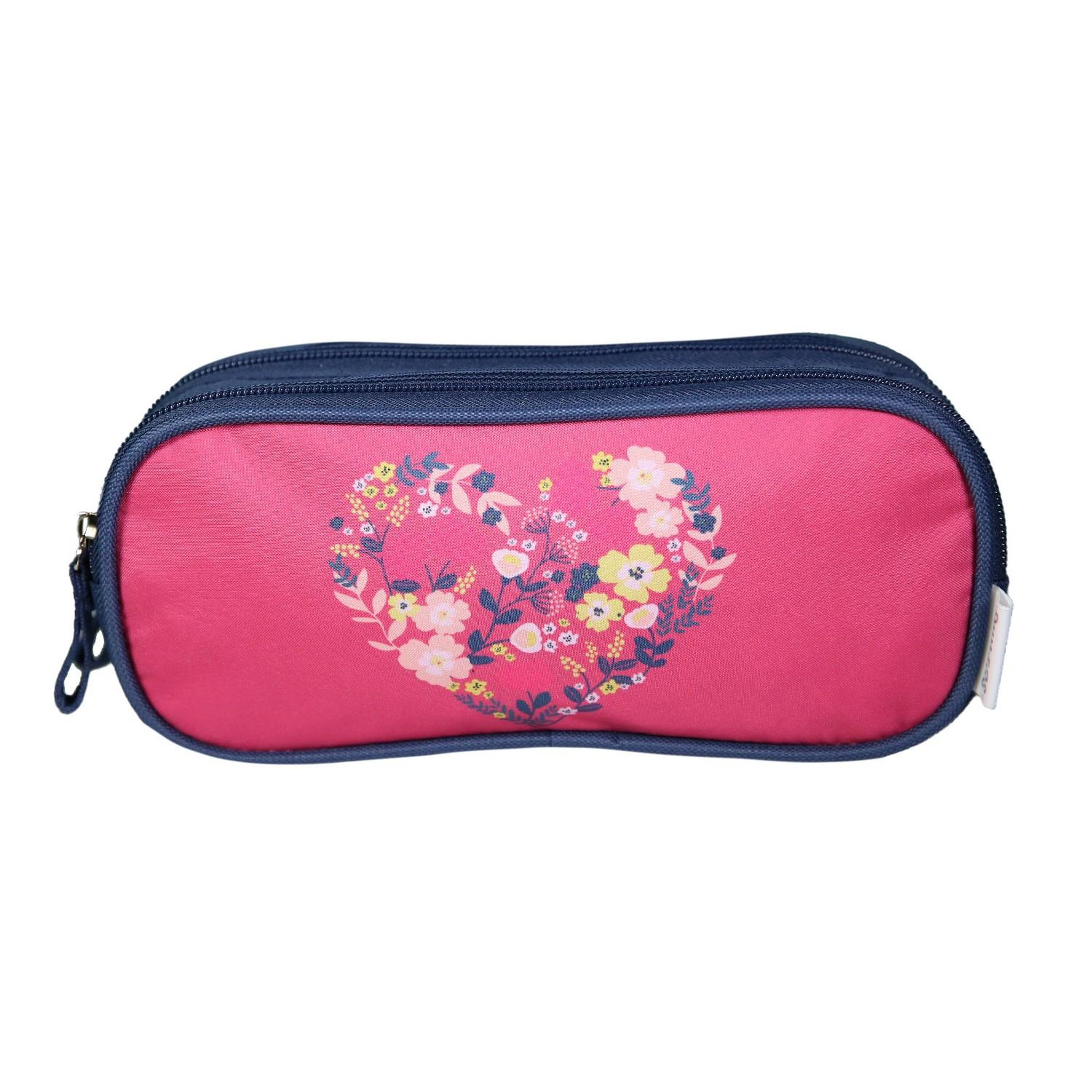 Bagtrotter BAGTROTTER Trousse scolaire 2 compartiments Phileas Rose