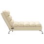 Voir la diapositive 5 : VIDAXL Chaise longue de massage avec coussins creme tissu
