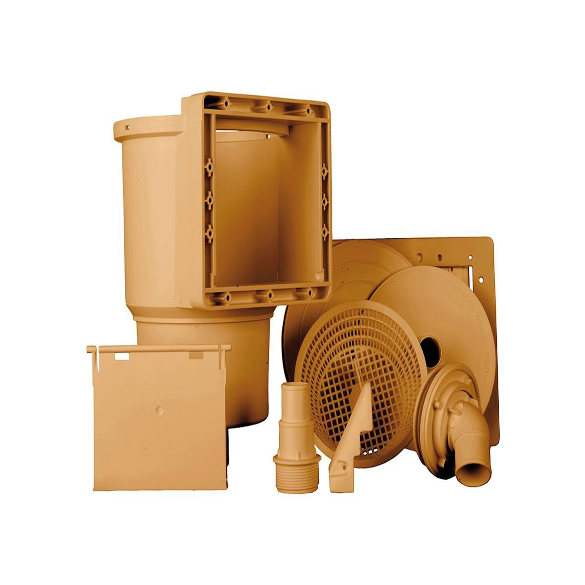 GRE Skimmer pour piscine acier Marron - Gré