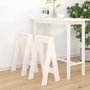 Voir la diapositive 1 : VIDAXL Tabourets lot de 2 blanc 40x40x75 cm bois massif de pin
