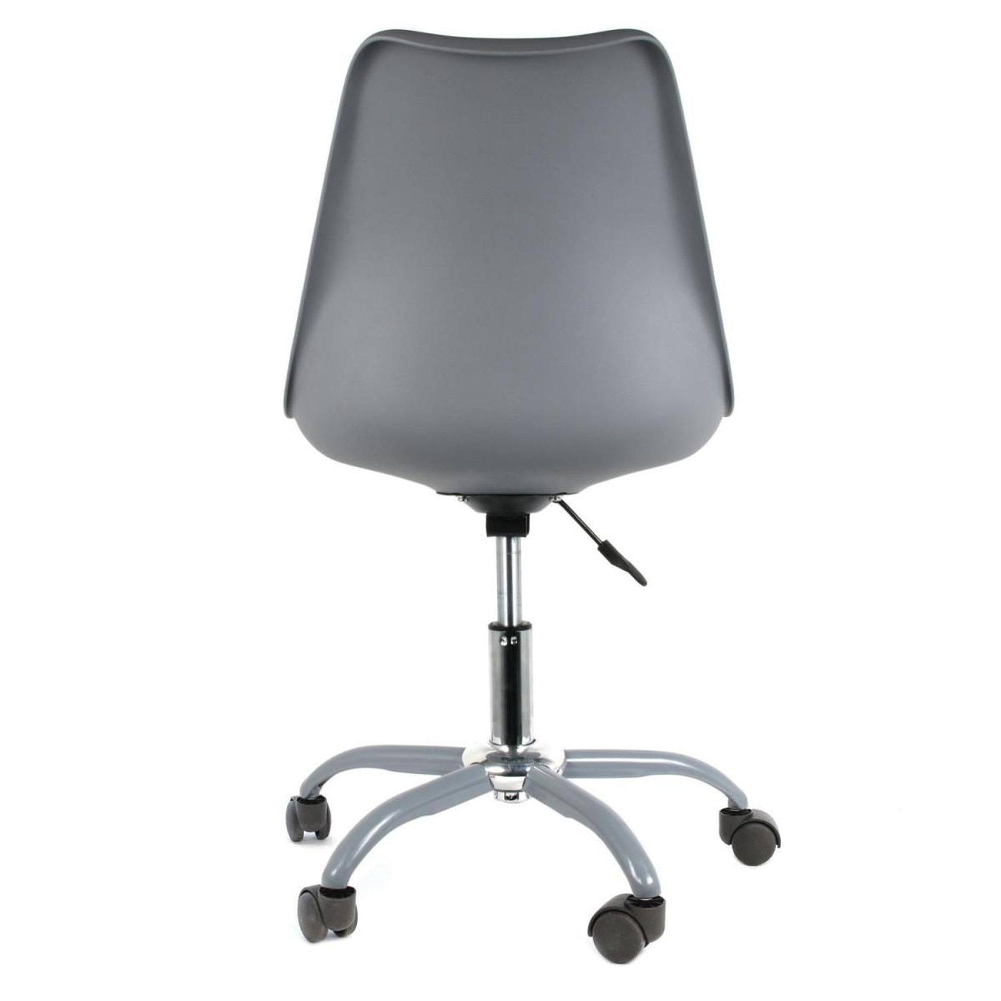 Voir la diapositive 4 : The Home Deco Factory Lot de 2 Chaises à Roulettes  Kiruna  92cm Gris
