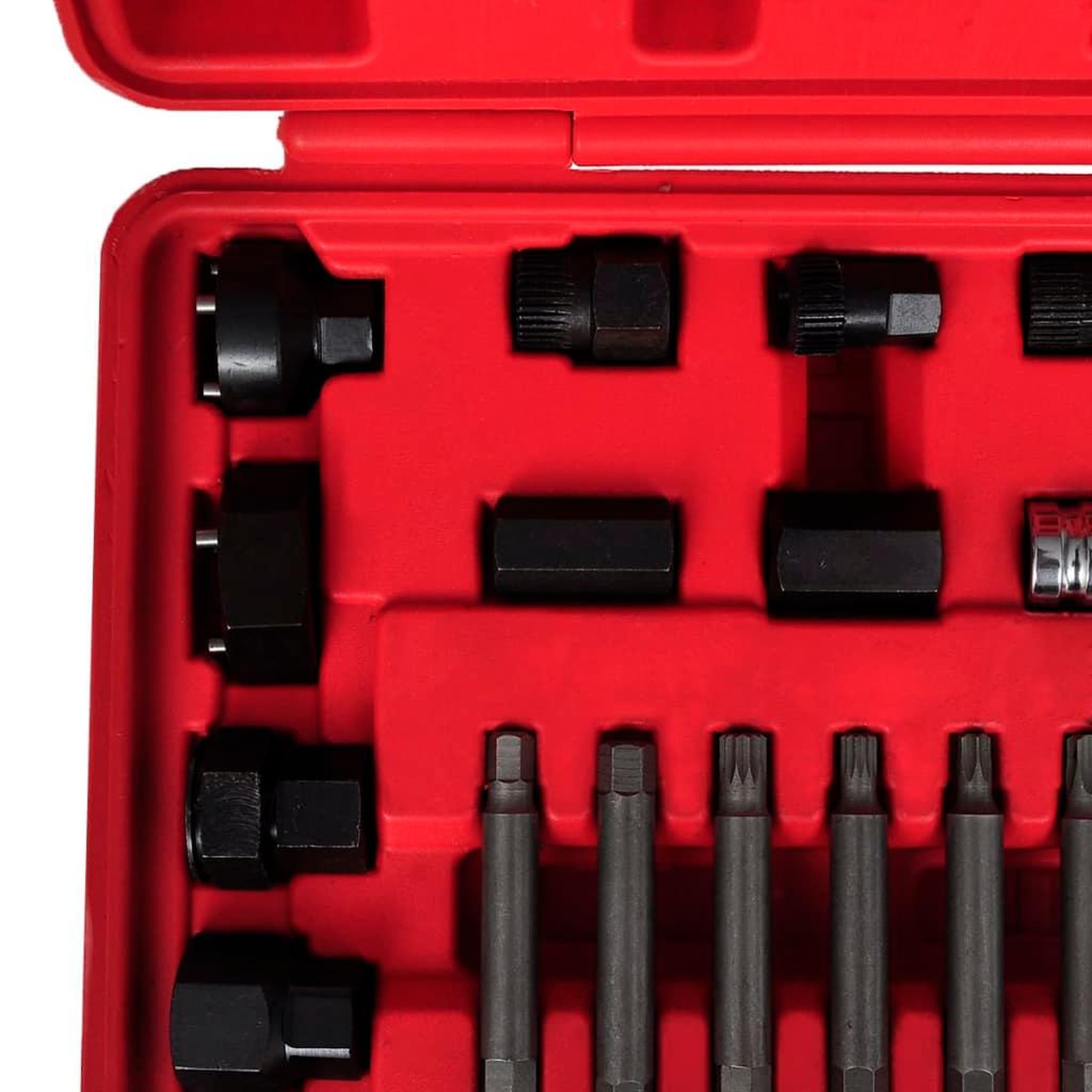 Voir la diapositive 3 : VIDAXL Kit de demontage de roue libre d'alternateur 22 pcs