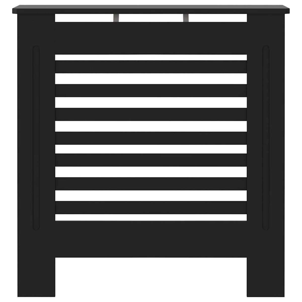 VIDAXL Cache-radiateur MDF Noir 78 cm