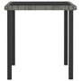Voir la diapositive 2 : VIDAXL Table a dîner de jardin Gris 70x70x73 cm Resine tressee