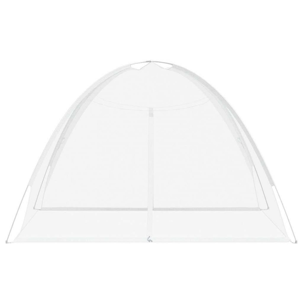 VIDAXL Moustiquaire mongole avec portes 220 maille blanc 200x200x135cm