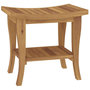 Voir la diapositive 5 : VIDAXL Table d'appoint de salle de bain 50x35x45cm bois de teck solide