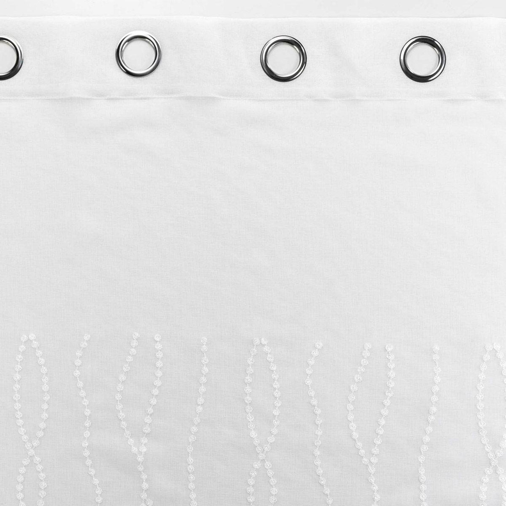 Voir la diapositive 3 : Douceur d'Intérieur Rideau voilage à œillets  colyne  140x240cm blanc