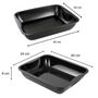 Voir la diapositive 4 : ZENKER Lot de 2 plats à four XXL rectangles 40 x 24 cm Zenker Special Cooking
