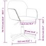 Voir la diapositive 6 : VIDAXL Chaise pivotante de bureau Noir Tissu