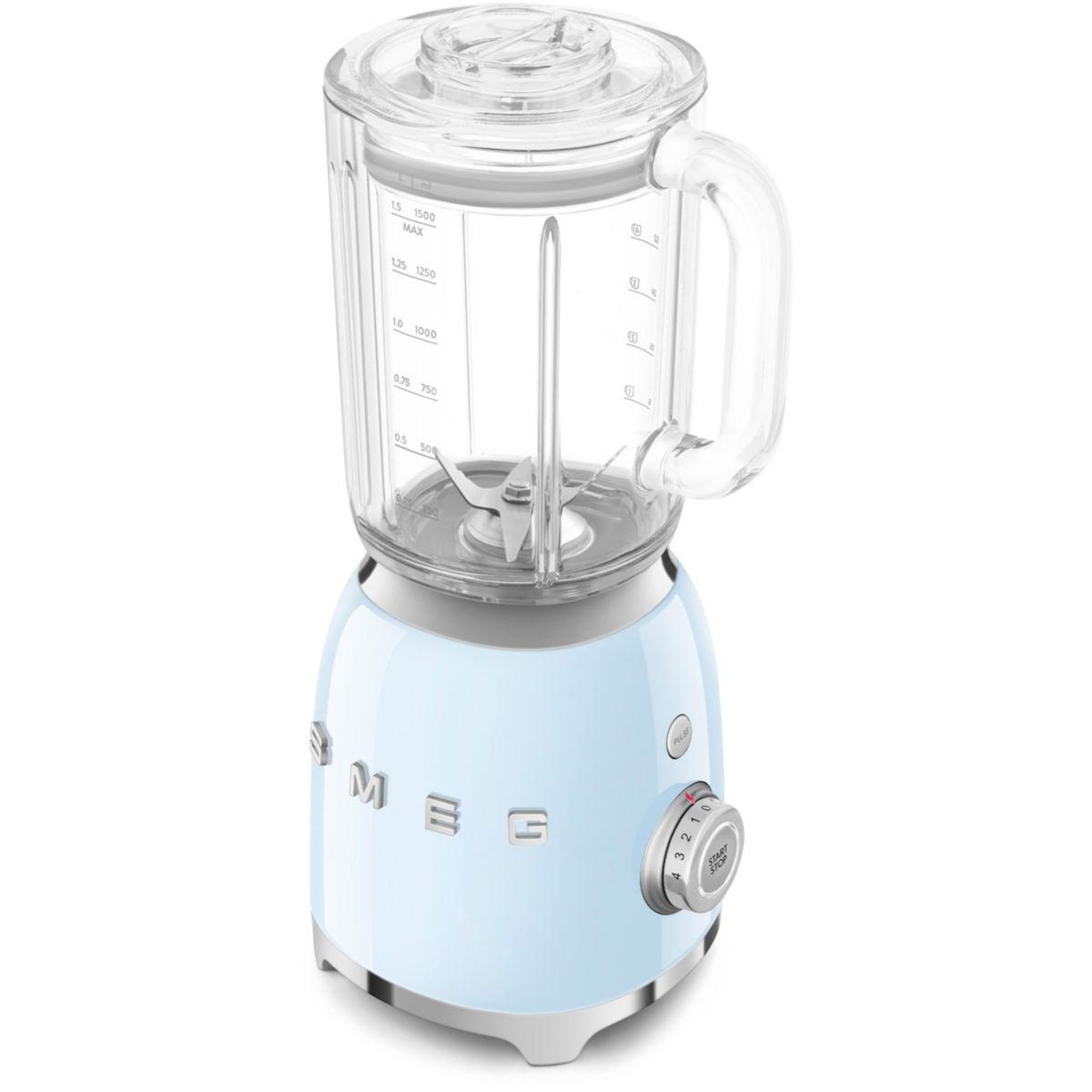 Voir la diapositive 2 : SMEG Blender blf03pbeu bleu azur
