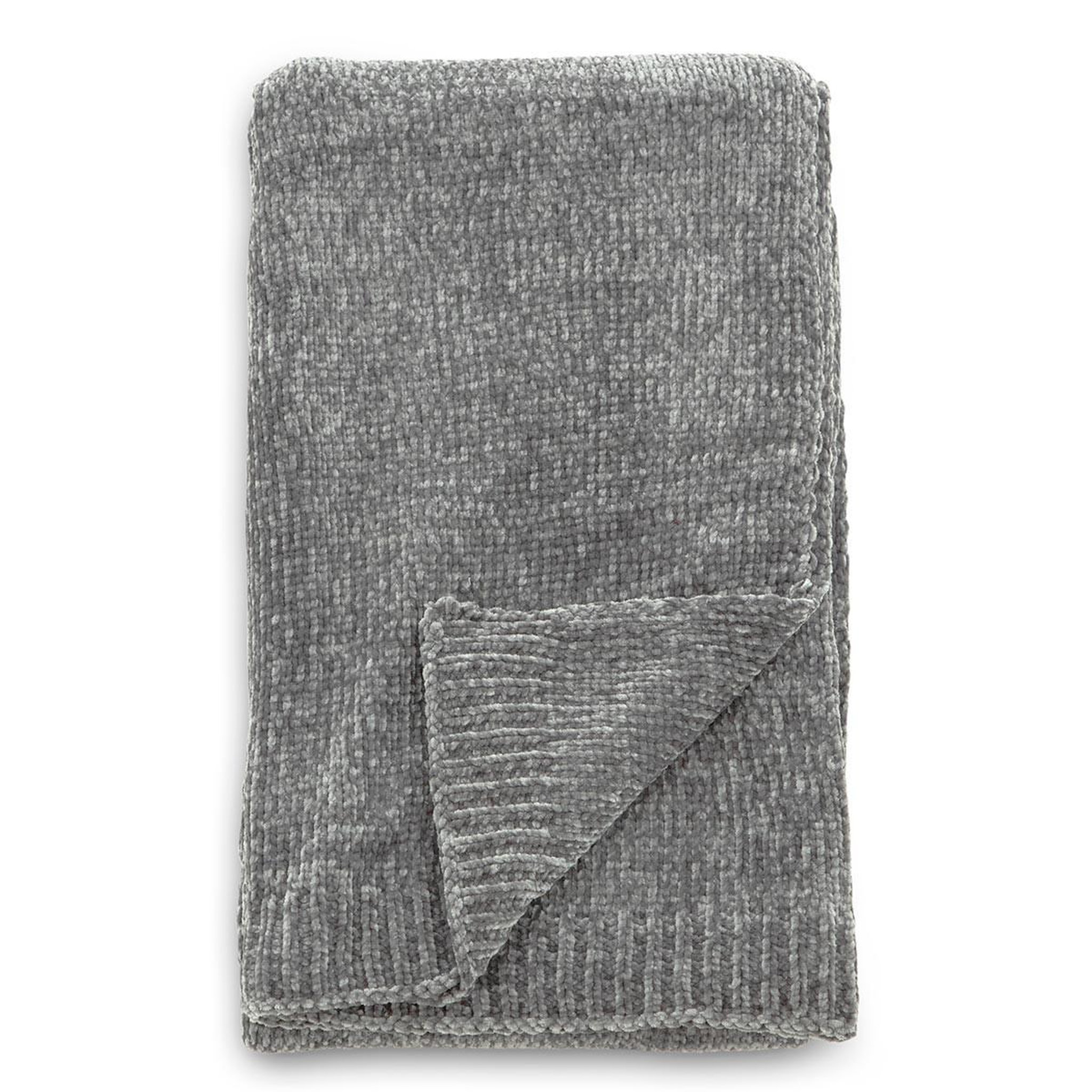 Paris Prix Plaid chenille  ally  130x170cm gris foncé