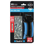SCELL-IT Kit pince et chevilles en metal 1 a expansion SCELL-IT x L.35 mm