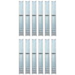 VIDAXL Piquet de sol en forme de L 12 pcs Acier galvanise 5 x 5 x 50cm