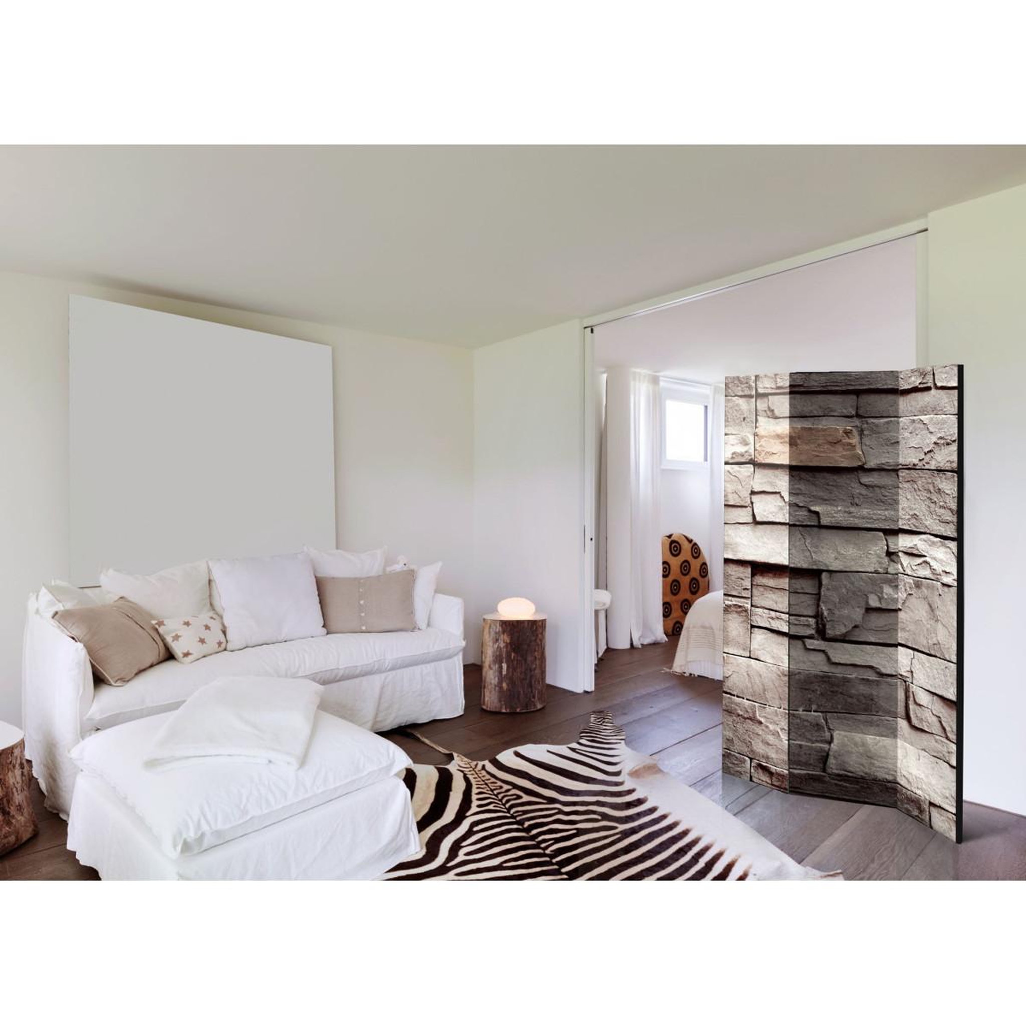Voir la diapositive 2 : Paris Prix Paravent 3 volets  wall of silence  135x172cm