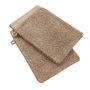 Voir la diapositive 1 : Lot de 2 gants de toilette uni en coton 600 g/m²