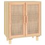 Voir la diapositive 2 : VIDAXL Buffet Marron 60x30x70 cm Bois de pin massif et rotin naturel
