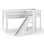 Voir la diapositive 3 : Paris Prix Lit Enfant Toboggan & Tente  Scott Astro  90x200cm Blanc