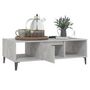 Voir la diapositive 4 : VIDAXL Table basse gris béton 103,5x60x35 cm bois d ingénierie
