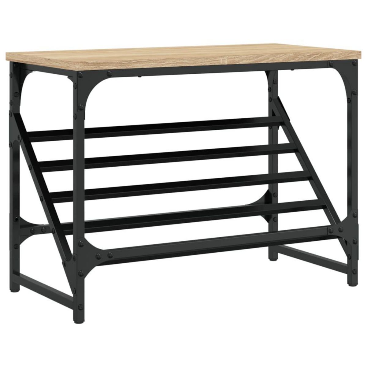 VIDAXL Etagere a chaussures chene sonoma 60x30x45 cm bois d'ingenierie