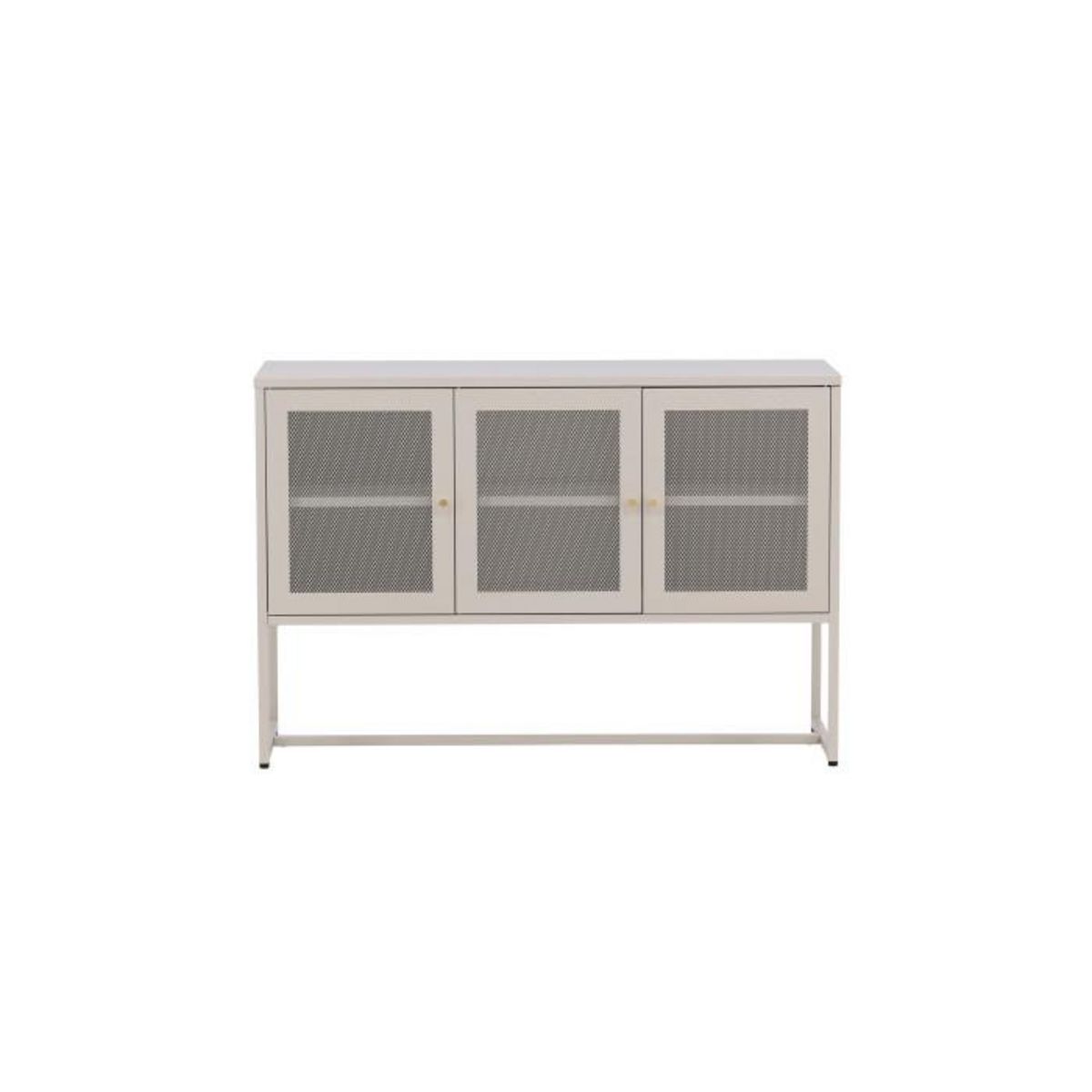 Paris Prix Bahut 3 Portes en Métal  Malla  120cm Beige
